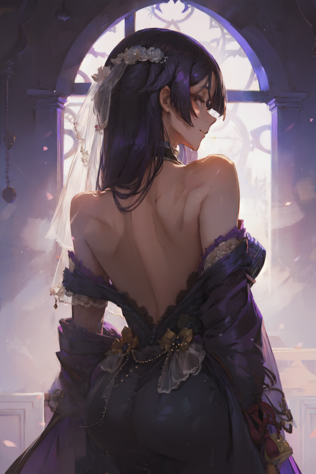 (masterpiece, top quality, best quality, official art, beautiful and aesthetic:1.2) BREAK  1girl, minamoto no raikou \(fat...